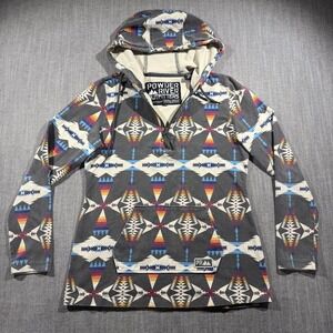 Powder River Outfitters Hoodie Womens Medium Southwest Pullover 1/4 Zip